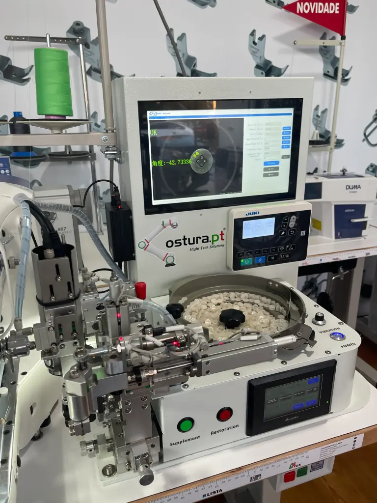 Alimentador de botões normais com Visão Artificial com IA .Cptex Ng-1903D