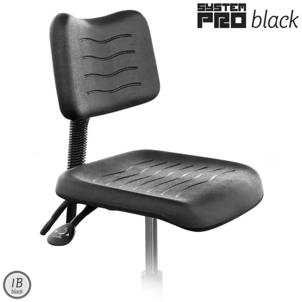 Apoio e base Ergonomica SYSTEM PRO BLACK 1B
