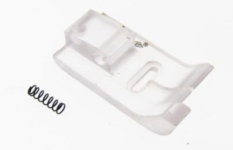 Base de calcador de zig zag transparente com guia esquerdo para zigzag de 5.5mm Juki  /  Singer EverPeak