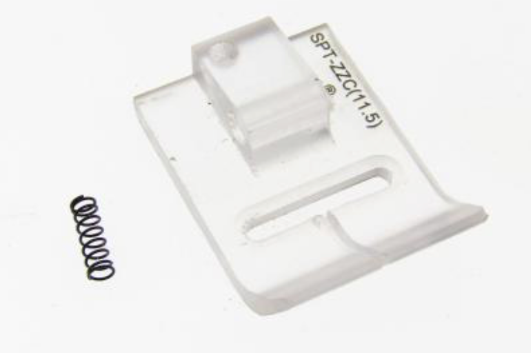 Base de calcador de zig zag transparente para zigzag de 11.5mm Juki  /  Singer EverPeak