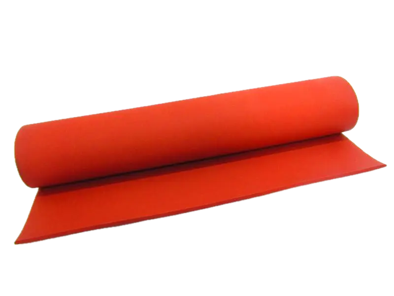 Base silicone vermelha 10 mm espessura, 1000x1000x10mm para transfers