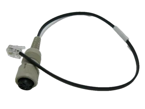 Cabo adaptador para conectar joelheira com um conector Hirschmann de 3 pinos ao conector ocidental (RJ11)