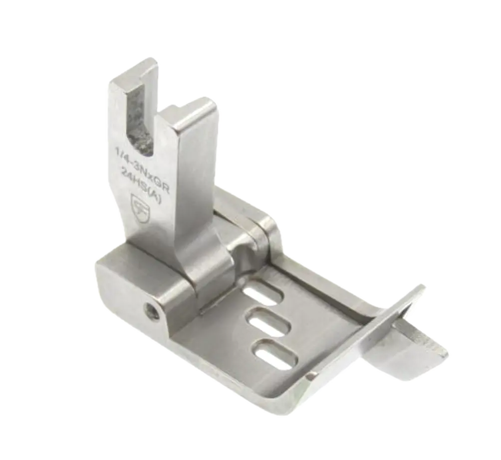 Calcador 3 agulhas para Juki MH380 1 / 4 com guia direito a 2.4mm - 6.4mm CF EverPeak