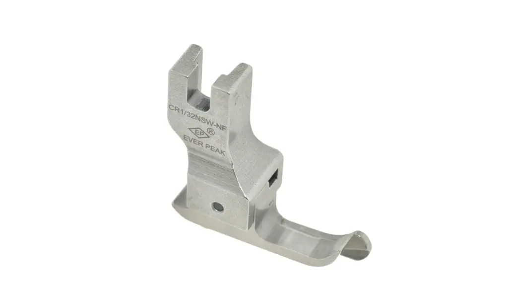 Calcador compensador 0.8mm estreito direito para fechos duplo arrasto EverPeak
