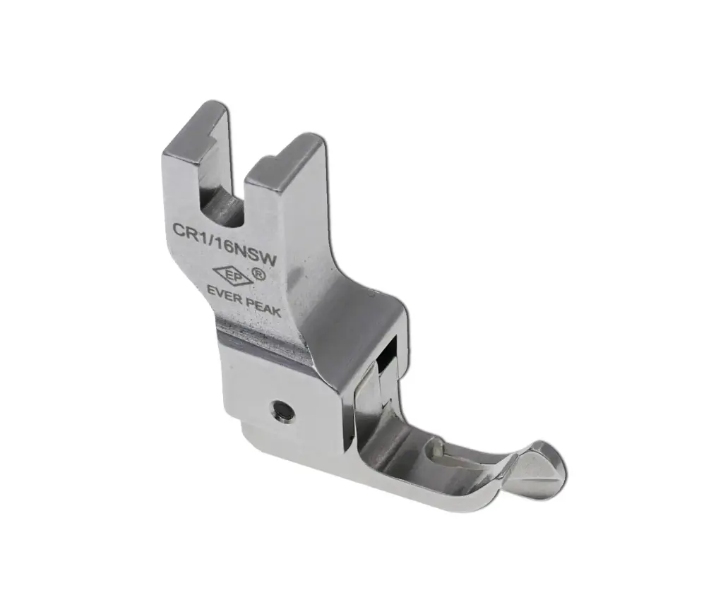 Calcador compensador 1.6mm estreito direito para fechos EverPeak