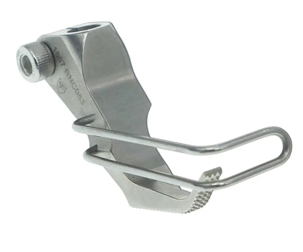 Calcador de triplo arrasto Durkopp 467 / 767 patinha esquerda EverPeak = DUO-DA-RN4.8