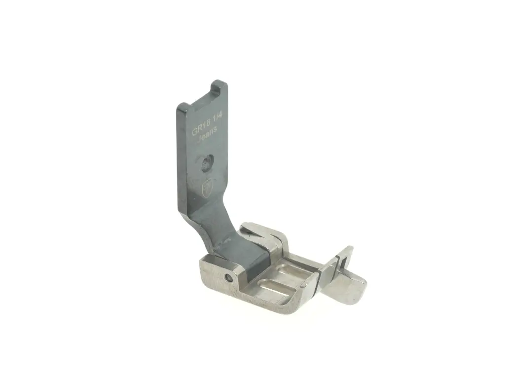 Calcador para maquina de 2 agulhas 6.4mm Ponto preso com guia direito a 1.8mm para grossos EverPeak