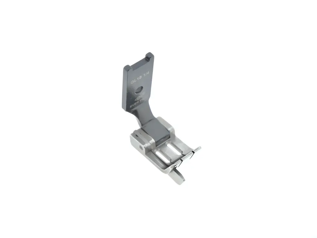 Calcador para maquina de 2 agulhas 6.4mm Ponto preso com guia esquerdo a 1.8mm para tecidos medios EverPeak