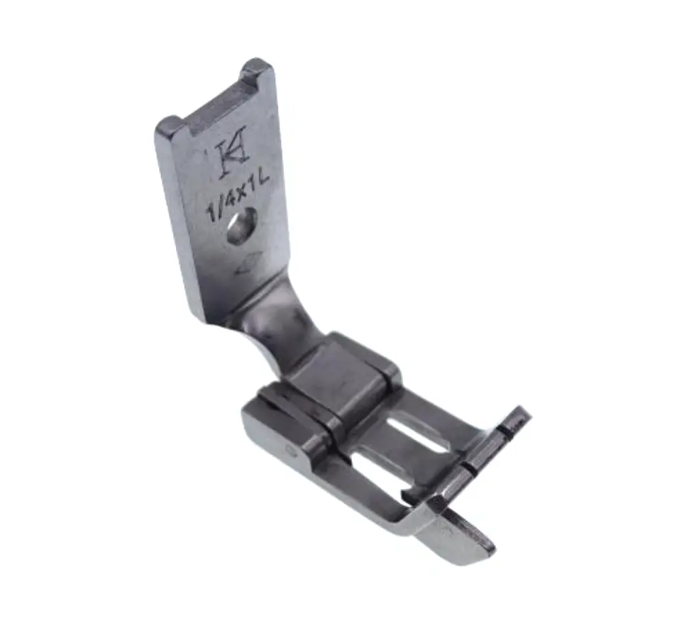 Calcador para maquina de 2 agulhas 6.4mm Ponto preso com guia esquerdo a 1mm EverPeak