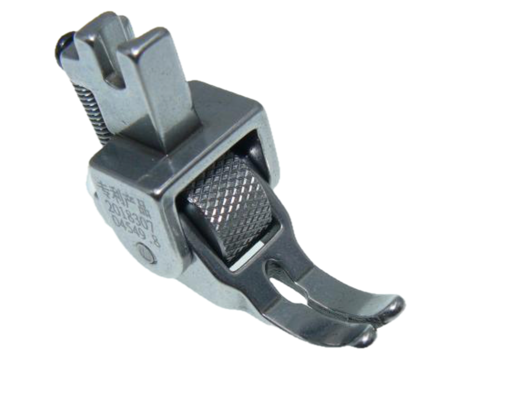 Calcador ponto preso com roldana de metal recartilhada