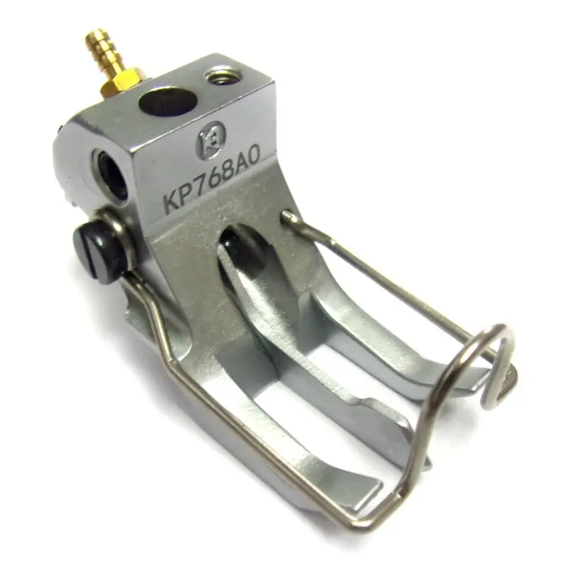 Calcador triplo arrasto 2 agulhas 8mm com guia central pneumatico Durkopp 867