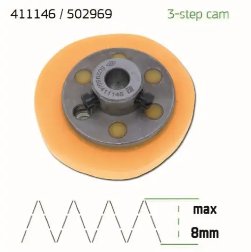 [Ev.502969/411146] Cam de 3 pontos 8mm maquina zigzag Singer 457 EverPeak
