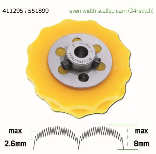 [Ev.551899/411295] Cam de zigzag Singer 457 EverPeak
