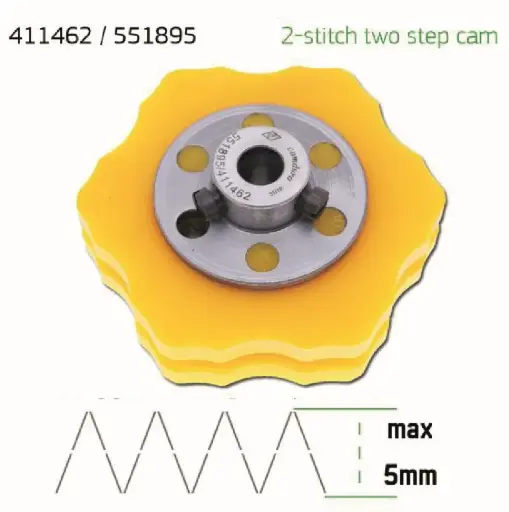 [Ev.551895/411462] Cam de zigzag 2 pontos 5mm Singer 457 EverPeak