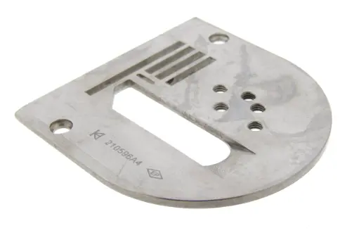 [Ev.210596A4-N] Chapa de agulha  /  espelho ZigZag Juki LZ ou Singer 457 - 4 filas de arrastos EverPeak