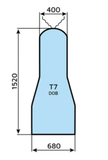 [021.01.036] Cobertura Bico de pato 152cm x 68cm x 40cm aprox. 100% poliester com aperto frontal