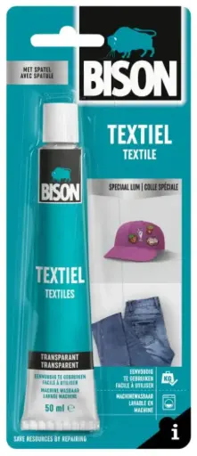 [Bis.Text-50ML] Cola Textil BISON Textile - 50ML (Cola Branca)