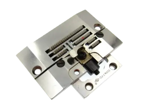 [Ev.225N-7-NP.Set] Conjunto de Chapa de agulha  /  espelho, arrastador, suporte de lamina, lamina fixa e movel de ZigZag de aparar Juki  /  Singer EverPeak