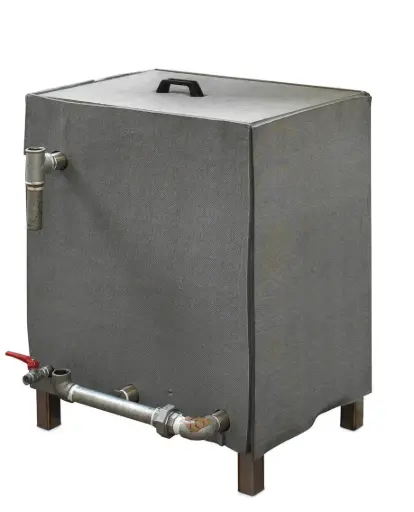 [Ghi.Z24C00] Deposito de recuperação de condensados de 160 Lt de capacidade em aço inox, com diversos componentes para trabalhar com o gerador MAXI 120