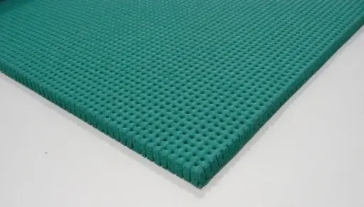 [Ela.Sili1cmVerd] Espuma de Silicone perfurada verde 10 mm espessura, 1800x900x10mm