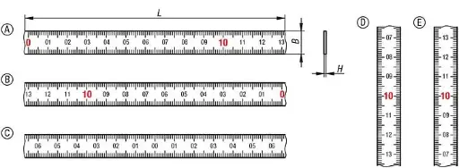 [Kip.K1301.00021010X1000] Fita metrica autolocante 1000x10mm