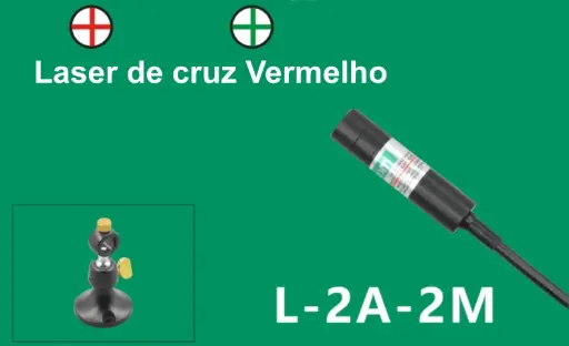 [AOM.L-2A.Cross] Laser de cruz regulável (Vermelho)
