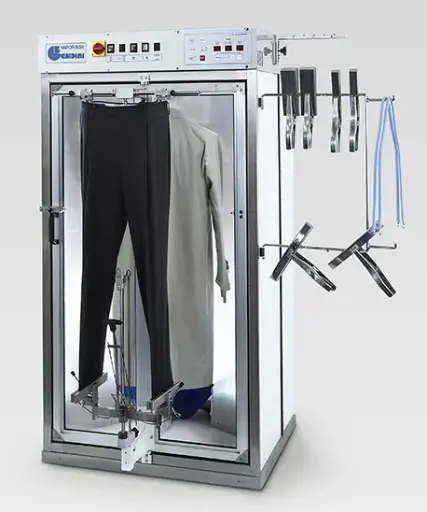 [Ghi.Vapor.BOX/V] Manequim Cabinado sem caldeira Ghidini VAPOR BOX / V com dois manequins para casacos  /  sobretudos  /  gabardinas  - 230V / 400V / 3 / 50-60 Hz - 4 / 5 bars  