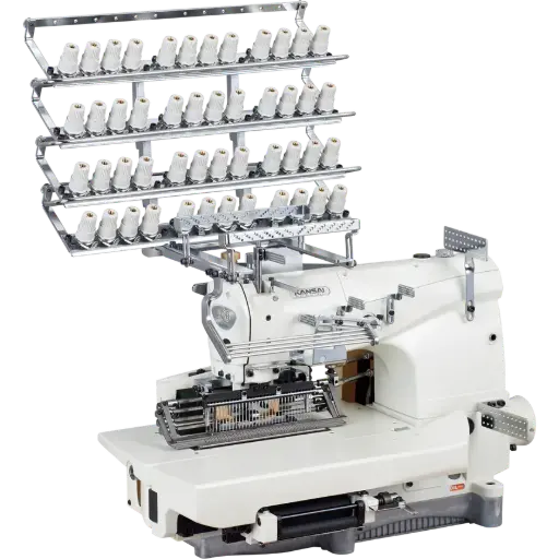 [Kans.1433P] Maquina de costura Kansai Special 1433 P de 33 agulhas 3 / 16, com motor servo