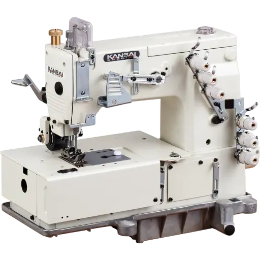 [Ks.DLR1503PTF] Maquina de costura de 3 agulhas Kansai DLR1503PTF, com motor servo R9-4404 750w 220V