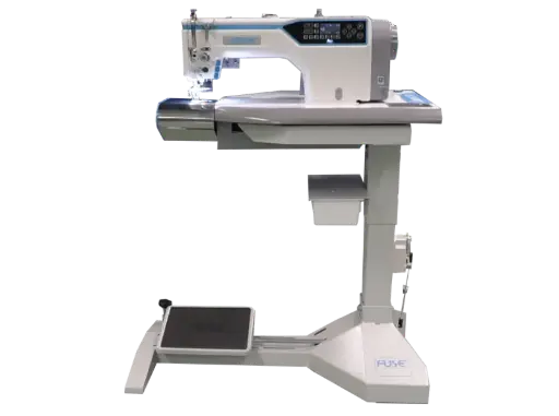 [A6-FE-H-PK.ITA] Maquina de costura ponto preso duplo arrasto Jack A6-FE-H-PK.ITA para pespontar cintos, com motor servo, tampo e bancada