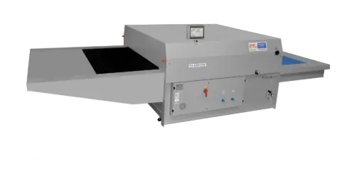 [GMP.F81600TDP] Maquina termocolagem de colar entretela de tapete rotativo de 1600mm com dupla prensagem,  com uma câmara de colagem de 1450mm, Giemmepi F8 1600 TDP - 30Kw de potencia instalada, consumo de 17Kw