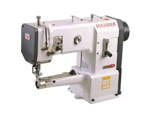 [Maus.335-G-6/01BLN] Maquina triplo arrasto de braço Mauser 335-G-6 / 01BLN, com motor servo, tampo e bancada nacional