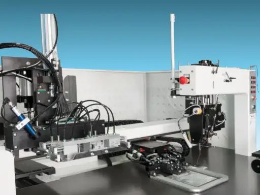 [MAICA.UAM01S] Máquina automática de pregar bolsos área 300x300 (mm) Maica UAM01S Inclui uma matriz