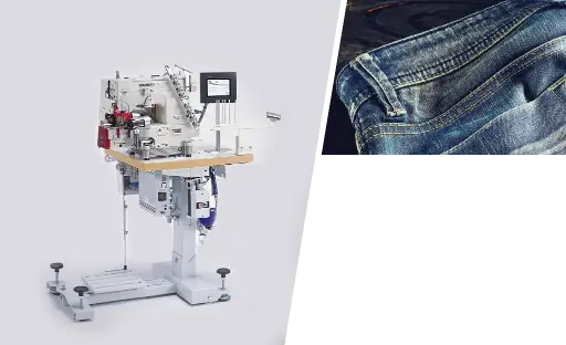 [Sip.6044-SPVCH] Máquina de aplicar cintos automática , cabeça Kansai FBX-1104 - 4 agulhas - Distância de agulhas Standard 1/4-1-1/4