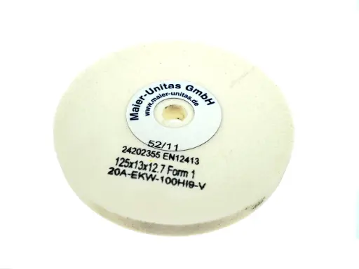 [Maier.52/11] Pedra afiar tesouras para maquina Maier 100, 111 [L] (52 / 1) 125 x 13 x 12.7mm