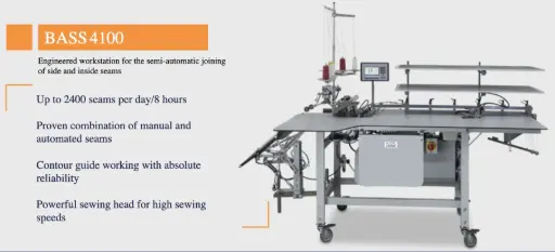 [Bass.4100] Posto semi-automático ASS 4100, de unir frentes e traseiros