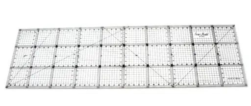 [Str.1550] Regua Quilting, 150x500 mm, escala métrica, preta