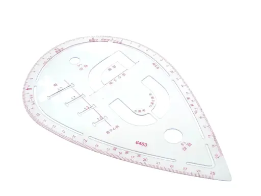 [P.6403] Regua curva modelismo lagrima