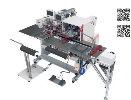 [Sip.PS342FG1SIP.V2] Maquina Automatica para vincar e pregar bolsos de chapa , com cabeça de costura Brother BAS 342 Sip-Italy PS342FG1SIP.V2 com kit de mudança rápida 3 conjuntos de paletas e software pocket helper