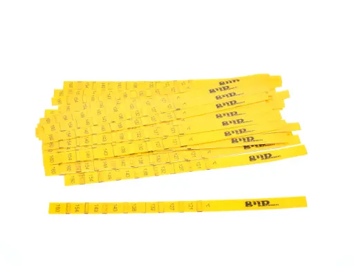 [Gmp.CARTINE121]  Fita papel para controlo de temperatura (Saca de 40unid.) 121º a 160º 