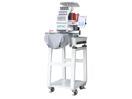 [Eff.1001S-PRO] Maquina de bordar electronica de 8 agulhas Tajima MDP801, inclui 1 bastidor 100 x 100, bastidor 200x300, software Tajima Writer Plus