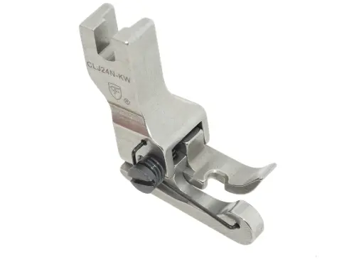 [Ev.CLJ24N-KW] Calcador compensador esquerdo estreito para grossos com mola para passar costuras 2.4mm EverPeak