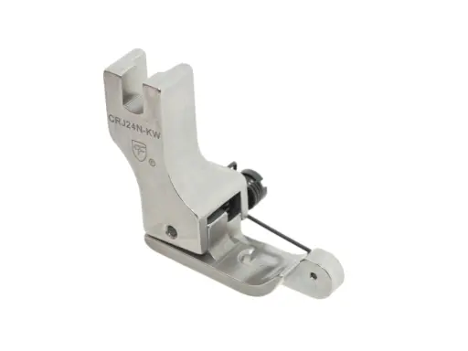 [Ev.CRJ24N-KW] Calcador compensador direito estreito para grossos com mola para passar costuras 2.4mm EverPeak 