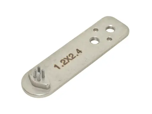 [Cptex.JM-1.2x2.4-4] Matriz / transportador para carregador de botões de 4 furos 1.2x2.4mm para maquina de botões 