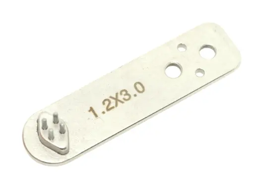 [Cptex.JM-1.2x3.0-4] Matriz / transportador para carregador de botões de 4 furos 1.2x3.0mm para maquina de botões 