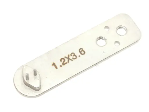 [Cptex.JM-1.2x3.6-2] Matriz / transportador para carregador de botões de 2 furos 1.2x3.6mm para maquina de botões