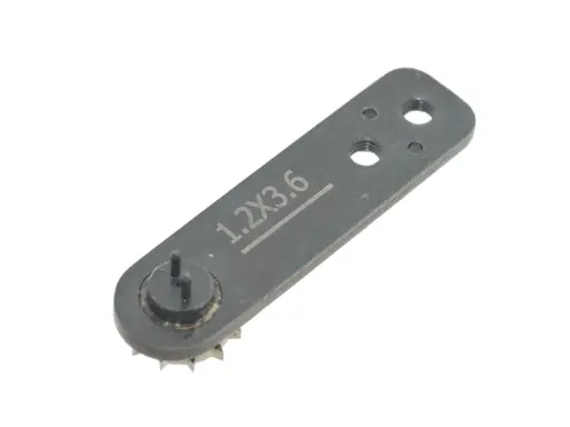 [Cpt.NG-1.2x3.6-2] Matriz / transportador para carregador de botões de 2 furos 1.2x3.6mm para maquina de botões com camera