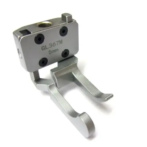 [Kh.GL367M-5mm] Calcador triplo arrasto compensador com guia 5mm Durkopp 867