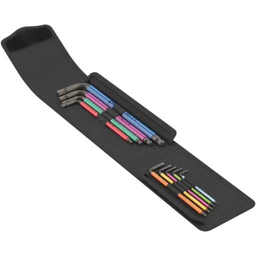 [Wer.950/9] Conjunto de 9 chaves de Umbrako em polegadas Tool-Check Modular Hex-Plus 1  Wera = 05022639001