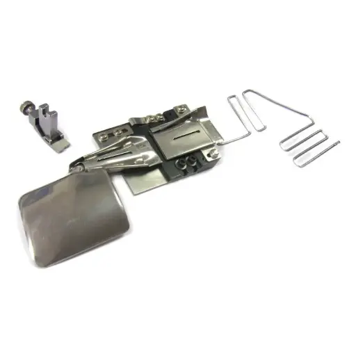 [Cptex.F555-6] Embainhador / guia para ponto preso a virar duas vezes para costura invisivel - Entrada 32mm (1-1/4) - Saída 6.4mm (1/4)